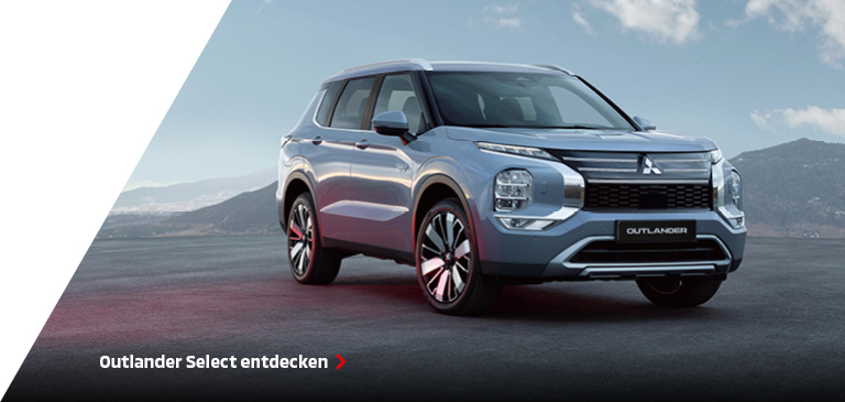 Mitsubishi Outlander Select vor einer Bergkulisse